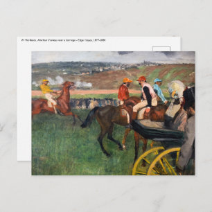 Edgar Degas - In de Reizen Briefkaart