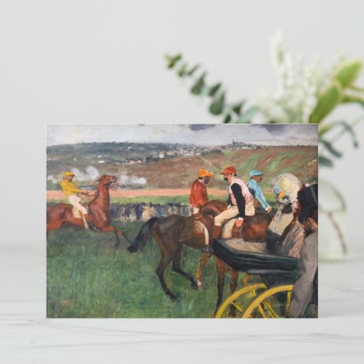 Edgar Degas - In de Reizen Kaart (Staand voorkant)