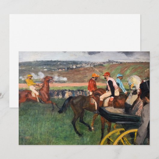 Edgar Degas - In de Reizen Kaart (Voorkant / Achterkant)