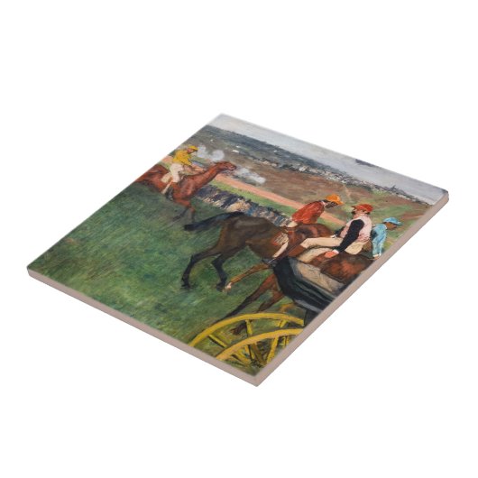 Edgar Degas - In de Reizen Tegeltje (Zijkant)