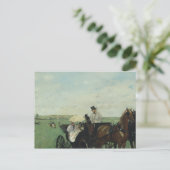 Edgar Degas - In de Reizen van het platteland Briefkaart (Staand voorkant)
