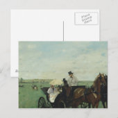Edgar Degas - In de Reizen van het platteland Briefkaart (Voorkant / Achterkant)