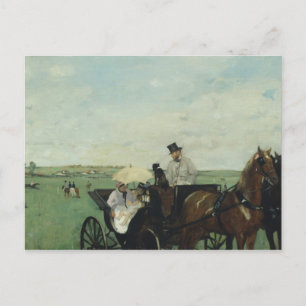 Edgar Degas - In de Reizen van het platteland Briefkaart