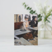 Edgar Degas - In een café / De Absint Briefkaart (Staand voorkant)