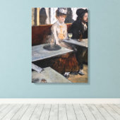 Edgar Degas - In een café / De Absint Canvas Afdruk (Insitu (Houten vloer))