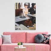 Edgar Degas - In een café / De Absint Canvas Afdruk (Insitu (Woonkamer))