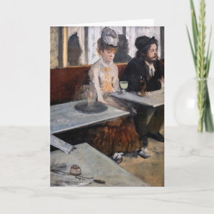 Edgar Degas - In een café / De absint Kaart