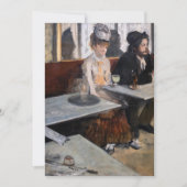 Edgar Degas - in een cafe / de Absinthe Bedankkaart (Voorkant)
