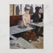 Edgar Degas - in een cafe / de Absinthe Briefkaart (Voorkant)