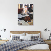 Edgar Degas - in een cafe / de Absinthe Canvas Afdruk (Insitu (Slaapkamer))