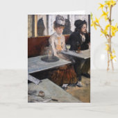 Edgar Degas - in een cafe / de Absinthe Kaart (Gele Bloem)