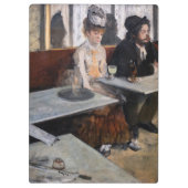 Edgar Degas - in een cafe / de Absinthe Klembord (Achterkant)