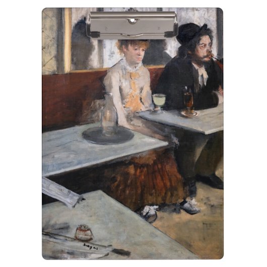 Edgar Degas - in een cafe / de Absinthe Klembord (Voorkant)