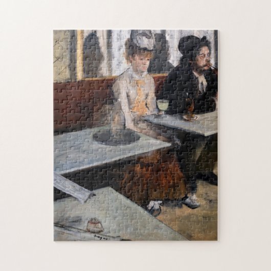 Edgar Degas - in een cafe / de Absinthe Legpuzzel (Verticaal)