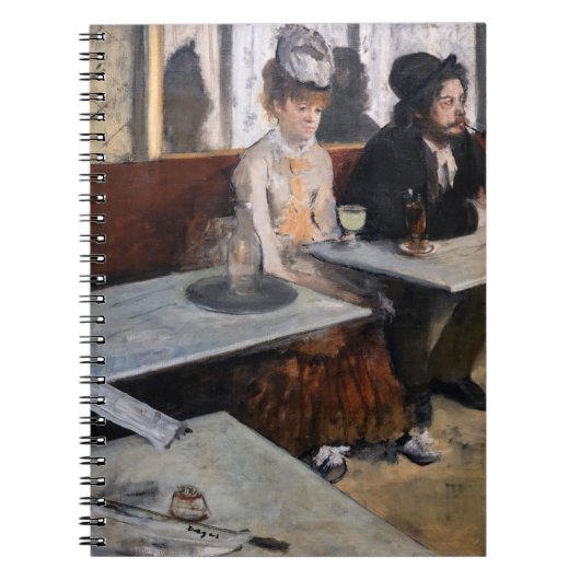 Edgar Degas - in een cafe / de Absinthe Notitieboek (Voorkant)