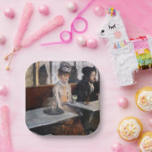 Edgar Degas - in een cafe / de Absinthe Papieren Bordje (Feest)