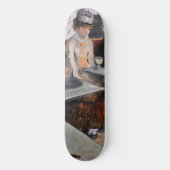 Edgar Degas - in een cafe / de Absinthe Persoonlijk Skateboard (Voorkant)