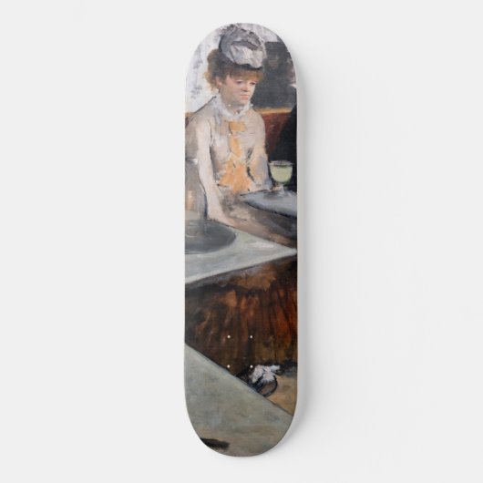 Edgar Degas - in een cafe / de Absinthe Persoonlijk Skateboard (Voorkant)