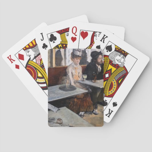 Edgar Degas - in een cafe / de Absinthe Pokerkaarten (Achterkant)