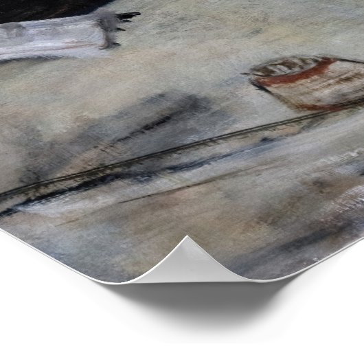 Edgar Degas - in een cafe / de Absinthe Poster (Hoek)