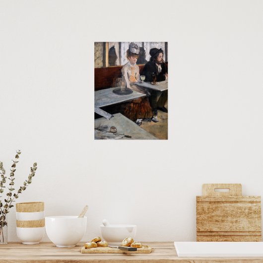 Edgar Degas - in een cafe / de Absinthe Poster (Keuken)
