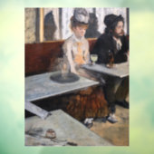 Edgar Degas - in een cafe / de Absinthe Raamsticker (Vel 3)