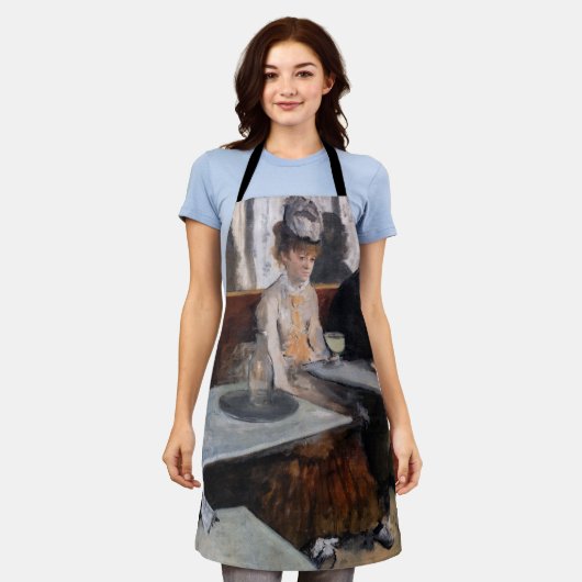 Edgar Degas - in een cafe / de Absinthe Schort (Gedragen)