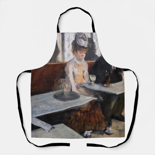 Edgar Degas - in een cafe / de Absinthe Schort (Voorkant)