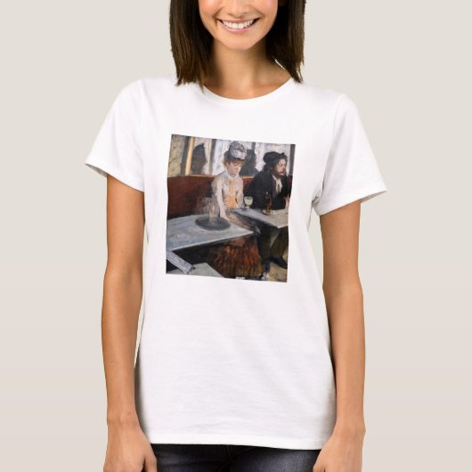 Edgar Degas - in een cafe / de Absinthe T-shirt (Voorkant)
