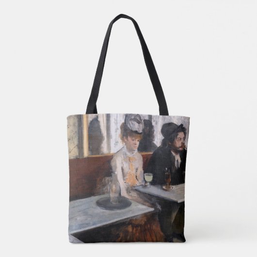 Edgar Degas - in een cafe / de Absinthe Tote Bag (Achterkant)