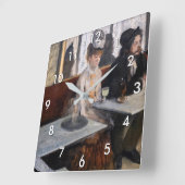 Edgar Degas - in een cafe / de Absinthe Vierkante Klok (Hoek)