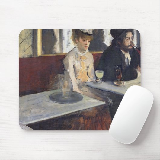 Edgar Degas | In een cafe of de Absinthe Muismat (Met muis)