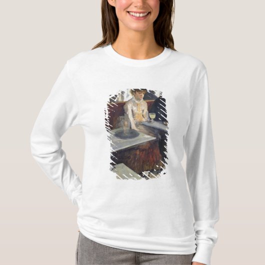 Edgar Degas | In een cafe of de Absinthe T-shirt (Voorkant)