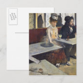 Edgar Degas | In een cafe of in de Absinthe Briefkaart (Voorkant / Achterkant)