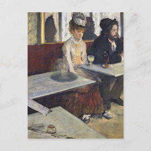 Edgar Degas   In een cafe of in de Absinthe Briefkaart
