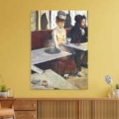 Edgar Degas | In een cafe of in de Absinthe Canvas Afdruk (Insitu (Woonkamer))