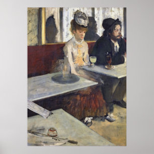 Edgar Degas   In een cafe of in de Absinthe Poster