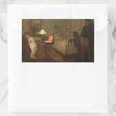 Edgar Degas - Interior Rechthoekige Sticker (Tas)