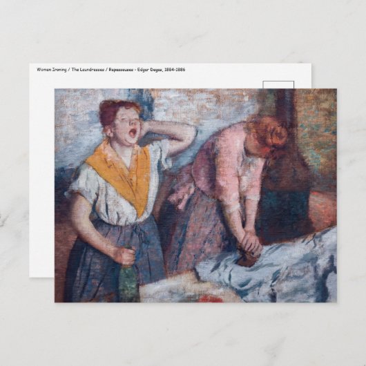 Edgar Degas - Ironing voor vrouwen Briefkaart (Voorkant / Achterkant)