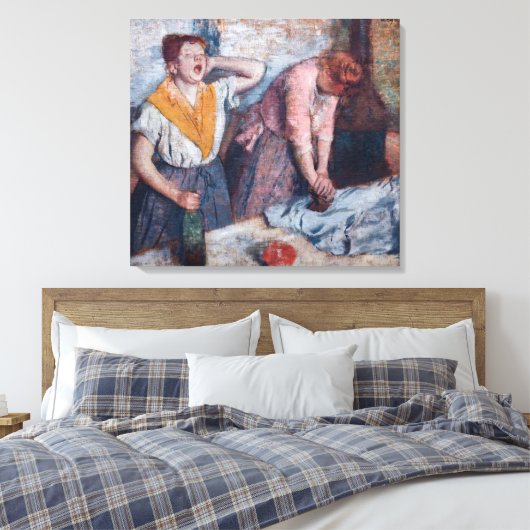Edgar Degas - Ironing voor vrouwen Canvas Afdruk (Insitu (Slaapkamer))