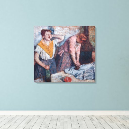 Edgar Degas - Ironing voor vrouwen Canvas Afdruk (Insitu (Houten vloer))