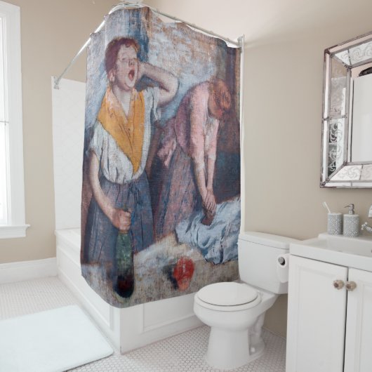 Edgar Degas - Ironing voor vrouwen Douchegordijn (In situ)