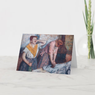 Edgar Degas - Ironing voor vrouwen Kaart