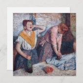 Edgar Degas - Ironing voor vrouwen Kaart (Voorkant / Achterkant)
