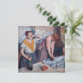 Edgar Degas - Ironing voor vrouwen Kaart (Staand voorkant)