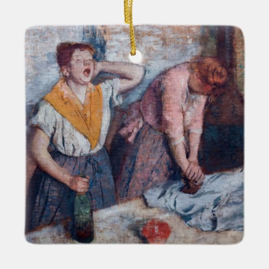 Edgar Degas - Ironing voor vrouwen Keramisch Ornament (Voorkant)
