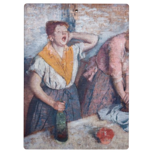 Edgar Degas - Ironing voor vrouwen Klembord (Achterkant)