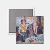 Edgar Degas - Ironing voor vrouwen Magneet (Voorkant / Achterkant)