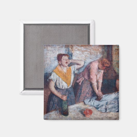 Edgar Degas - Ironing voor vrouwen Magneet (Voorkant / Achterkant)