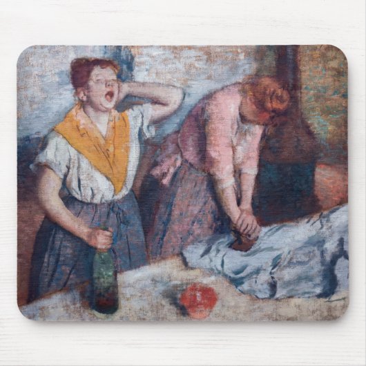 Edgar Degas - Ironing voor vrouwen Muismat (Voorkant)